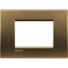 Bticino Livinglight Abdeckrahmen 3 Module Bronze poliert LNA4803BZ Bticino Livinglight Abdeckrahmen 3 Module Bronze poliert LNA4803BZ