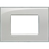 Bticino Livinglight Abdeckrahmen 3 Module eisgrau LNA4803KG Bticino Livinglight Abdeckrahmen 3 Module eisgrau LNA4803KG