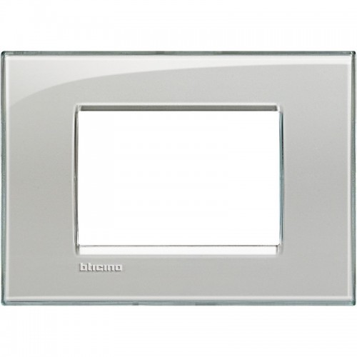 Bticino Livinglight Abdeckrahmen 3 Module eisgrau LNA4803KG Bticino Livinglight Abdeckrahmen 3 Module eisgrau LNA4803KG