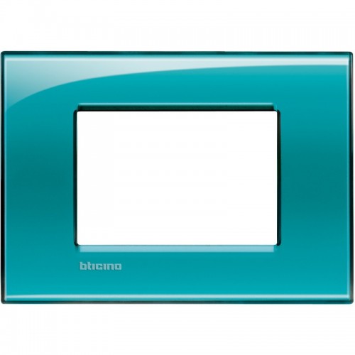 Bticino Livinglight Abdeckrahmen 3 Module tiefgrün LNA4803VD Bticino Livinglight Abdeckrahmen 3 Module tiefgrün LNA4803VD