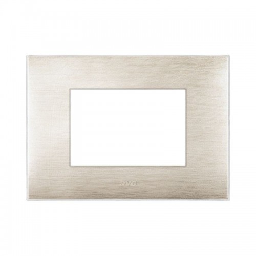 Abdeckrahmen Ave YOUNG44 farbe beige gebürstet 3 plätze 44PJ03BEG/3D