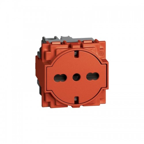 Steckdose Schuko-Flat Bticino Living Now 16A rot KR4140A16F Steckdose Schuko-Flat Bticino Living Now 16A rot KR4140A16F