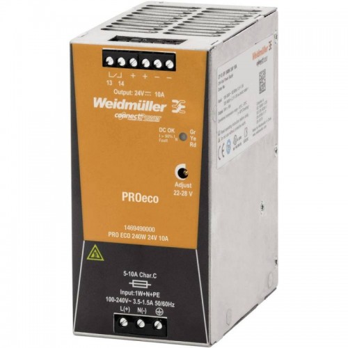 Weidmüller Schaltnetzteil PRO ECO 240W 24V 1469490000 Weidmüller Schaltnetzteil PRO ECO 240W 24V 1469490000