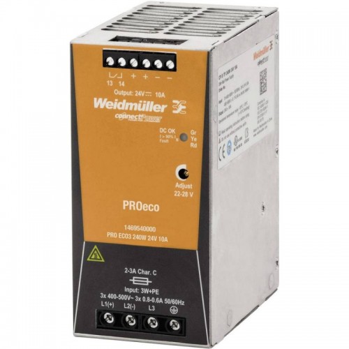 Weidmüller Schaltnetzteil PRO ECO 240W 24V 1469540000 Weidmüller Schaltnetzteil PRO ECO 240W 24V 1469540000