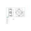 Steckdose Bocchiotti wasserdicht durchm 80° mit passatubi B04462 Steckdose Bocchiotti wasserdicht durchm 80° mit passatubi B04462