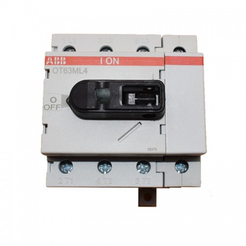 ABB OT63ML4 Lasttrennschalter 4X80A 4-polig M306400 ABB OT63ML4 Lasttrennschalter 4X80A 4-polig M306400