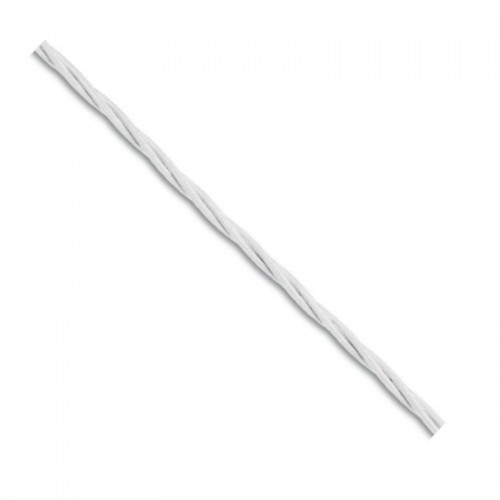 Fanton geflochtenes Seidenkabel 3X1,50 Strang 10 Meter weiß 93808-10