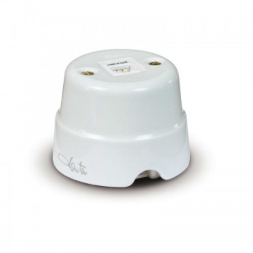 Keramische Telefonbuchse Fanton PLUG 6/6 Paar 84016 Keramische Telefonbuchse Fanton PLUG 6/6 Paar 84016