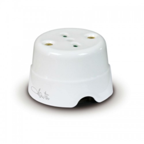 Fanton 2P+E 10/16A zweipolige Keramiksteckdose 84010 Fanton 2P+E 10/16A zweipolige Keramiksteckdose 84010