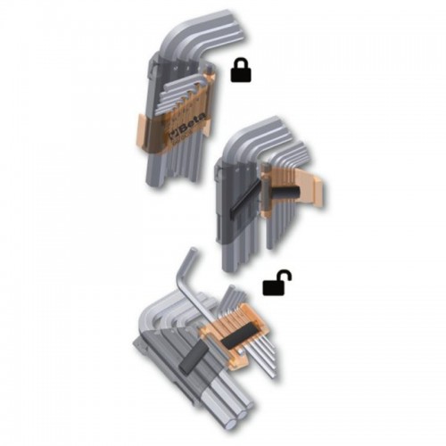 BetaSechskant-Stiftschlüsselsatz, gebogen, 9teilig 000960374 BetaSechskant-Stiftschlüsselsatz, gebogen, 9teilig 000960374