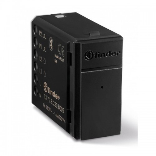 Finder Yesly Bluetooth 2-Kanal BLE Multifunktionsrelais schwarz 13728230B002 Finder Yesly Bluetooth 2-Kanal BLE Multifunktionsrelais schwarz 13728230B002