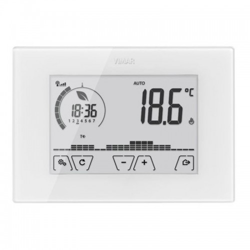 Vimar WiFi Touchscreen-Wandthermostat Weiß 02907 Vimar WiFi Touchscreen-Wandthermostat Weiß 02907