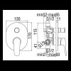 Nobili NOBI 2-Wege-Einbaubrausebatterie verchromt NB84100CR Nobili NOBI 2-Wege-Einbaubrausebatterie verchromt NB84100CR