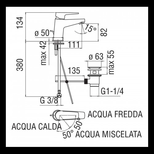 Nobili Spültischbatterie NOBI ECO Chrom NBE84118/1CR Nobili Spültischbatterie NOBI ECO Chrom NBE84118/1CR