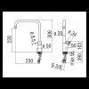 Schwenkbare Küchenarmatur Nobili chrom CU92813CR Schwenkbare Küchenarmatur Nobili chrom CU92813CR