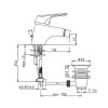 Nobili BLUE Chrom Bidetmischer BL29119/1CR Nobili BLUE Chrom Bidetmischer BL29119/1CR