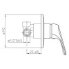 Nobili BLUE Einbaubrausebatterie Chrom BL29108CR Nobili BLUE Einbaubrausebatterie Chrom BL29108CR
