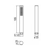Nobili Einstrahl-Handbrause rund verchromt AD142/126CR Nobili Einstrahl-Handbrause rund verchromt AD142/126CR
