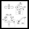 Nobili ABC Badewannenarmatur mit Handbrause Chrom AB87110CR Nobili ABC Badewannenarmatur mit Handbrause Chrom AB87110CR