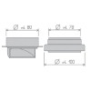Beretta Split-Kit ø80 für Idrabagno Warmwasserbereiter LX-17 1220409 Beretta Split-Kit ø80 für Idrabagno Warmwasserbereiter LX-17 1220409