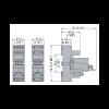 Sockel zu industrierelais Lovato mit 2 trades für serie HR602C HR6XS21 Sockel zu industrierelais Lovato mit 2 trades für serie HR602C HR6XS21