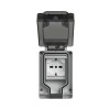 Vimar Wasserdichtes Gehäuse IP66 mit eingesetztem Stecker 2 Module + Buchse 14962.U Vimar Wasserdichtes Gehäuse IP66 mit eingesetztem Stecker 2 Module + Buchse 14962.U