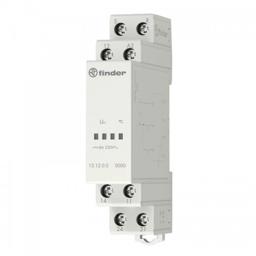 Rufrelais Finder 12V AC 1 Modul DC 131200120000 Rufrelais Finder 12V AC 1 Modul DC 131200120000