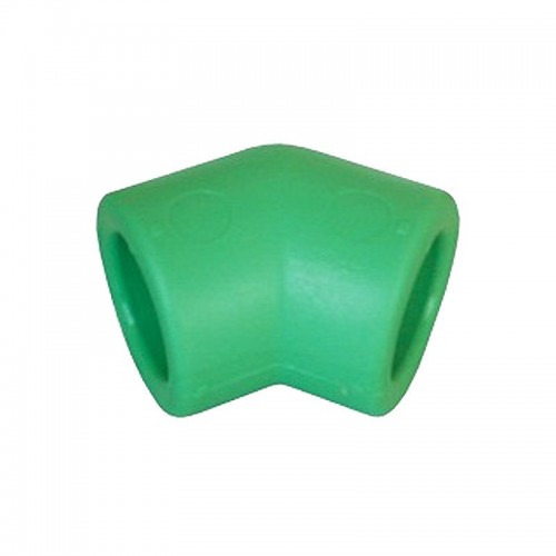 Aquatherm Winkel 45° F/F D 40" aus PP-R für Heizungs-/Sanitärsysteme 0012514
