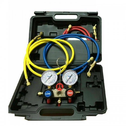 Tecnogas Komplett-Set Manometer für Gas R410A-R32 11530 Tecnogas Komplett-Set Manometer für Gas R410A-R32 11530