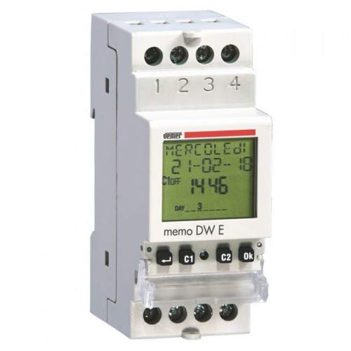 Vemer Schaltuhr mit Zeitfunktion Memo DW E VP871800 Vemer Schaltuhr mit Zeitfunktion Memo DW E VP871800
