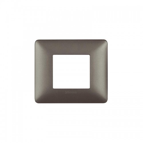 Bticino Matix Abdeckrahmen 2 Module Farbe Iron AM4802MIR Bticino Matix Abdeckrahmen 2 Module Farbe Iron AM4802MIR