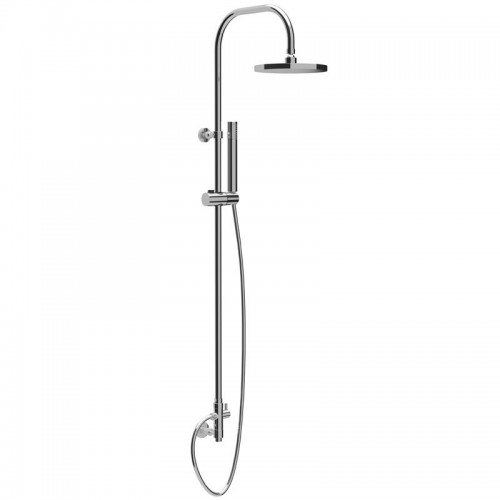 Teorema FIX Duschsäule mit Kopfbrause und Handbrause Verchromt 15263110341 Teorema FIX Duschsäule mit Kopfbrause und Handbrause Verchromt 15263110341