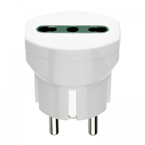 Vimar-Adapter deutscher Schuko Stecker bidirektional 16A 00301.B Vimar-Adapter deutscher Schuko Stecker bidirektional 16A 00301.B