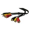 Melchioni 1,5 Meter audio-video Kabel 3RCA 3RCA 149000192 Melchioni 1,5 Meter audio-video Kabel 3RCA 3RCA 149000192