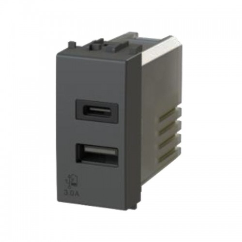 4Box USB-Steckdose für 3.0A Vimar Arke Serie grau 4B.V19.USB.30 4Box USB-Steckdose für 3.0A Vimar Arke Serie grau 4B.V19.USB.30