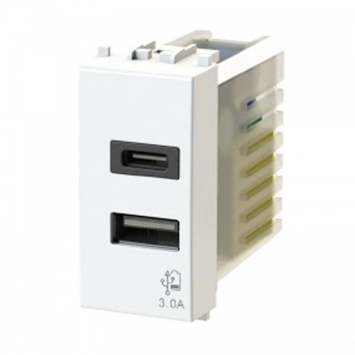4Box USB-Steckdose 3.0A für Vimar Plana Serie weiß 4B.V14.USB.30 4Box USB-Steckdose 3.0A für Vimar Plana Serie weiß 4B.V14.USB.30