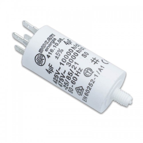Ducati Kondensor 450V 4 UF mit Faston Doppelzapfen 416100664.CU Ducati Kondensor 450V 4 UF mit Faston Doppelzapfen 416100664.CU