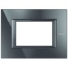 Platte Bticino Axolute 3 Module Anthrazit Monochrom HA4803HS Platte Bticino Axolute 3 Module Anthrazit Monochrom HA4803HS