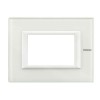 Bticino Axolute Platte 3 Module Glas Weiß HA4803VBB Bticino Axolute Platte 3 Module Glas Weiß HA4803VBB