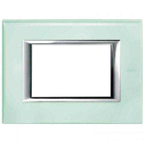 Bticino Axolute Platte 3 Module Glas Kristall HA4803VKA Bticino Axolute Platte 3 Module Glas Kristall HA4803VKA