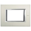 Bticino Axolute Platte 3 Module Gebürstetes Aluminium HA4803XC Bticino Axolute Platte 3 Module Gebürstetes Aluminium HA4803XC