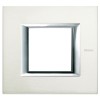 Bticino Axolute Platte 2 Module Gebürstetes Aluminium HA4802XC Bticino Axolute Platte 2 Module Gebürstetes Aluminium HA4802XC