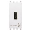 Vimar Eikon 5V1,5A USB-Stecker weiß 20292. Vimar Eikon 5V1,5A USB-Stecker weiß 20292.