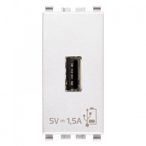 Vimar Eikon 5V1,5A USB-Stecker weiß 20292. Vimar Eikon 5V1,5A USB-Stecker weiß 20292.