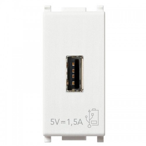 Vimar Plana USB-Steckdose 5V1,5A Farbe Weiß 14292 Vimar Plana USB-Steckdose 5V1,5A Farbe Weiß 14292