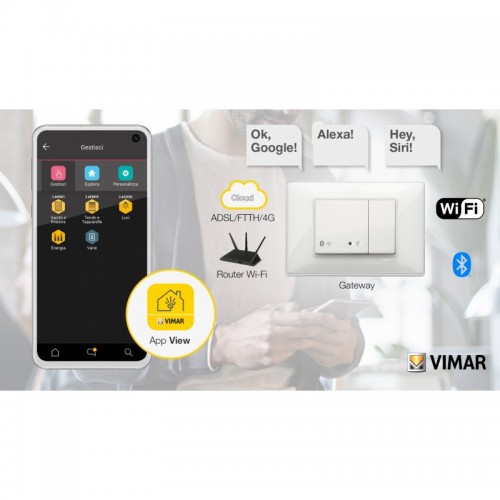 Vimar Plana WLAN-Connected Gateway IOT 2 Module Farbe Weiß 14597 Vimar Plana WLAN-Connected Gateway IOT 2 Module Farbe Weiß 14597