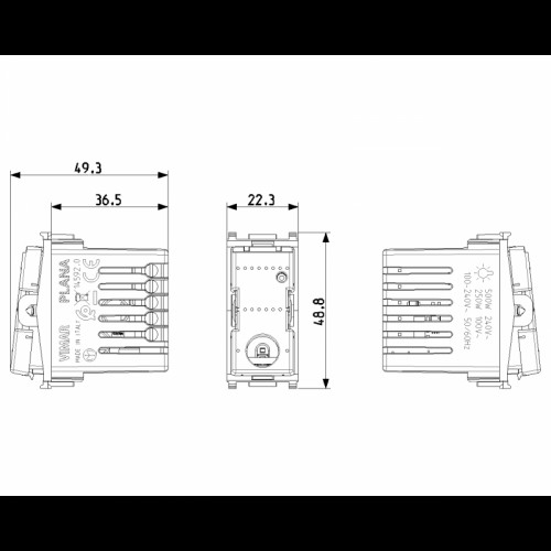 Vimar Plana IoT angeschlossener Wechselschalter 14592.0 Vimar Plana IoT angeschlossener Wechselschalter 14592.0