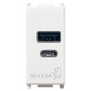 Vimar Plana USB A+C Stromversorgung 5V 2,4A 1 Modul Farbe Weiß 14292.AC Vimar Plana USB A+C Stromversorgung 5V 2,4A 1 Modul Farbe Weiß 14292.AC