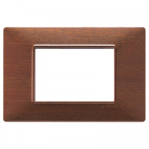 Vimar Plana Abdeckrahmen 3 Module Farbe Makore' 14653.33 Vimar Plana Abdeckrahmen 3 Module Farbe Makore' 14653.33