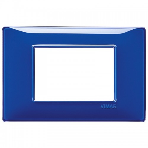 Vimar Plana Abdeckrahmen 3 Module Farbe Saphirblau 14653.50 Vimar Plana Abdeckrahmen 3 Module Farbe Saphirblau 14653.50
